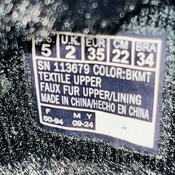 BOBS Skechers Too Cozy Meow Cat Women's 6 Floral Slippers Fur Embroidered Vegan - Picture 7 of 10